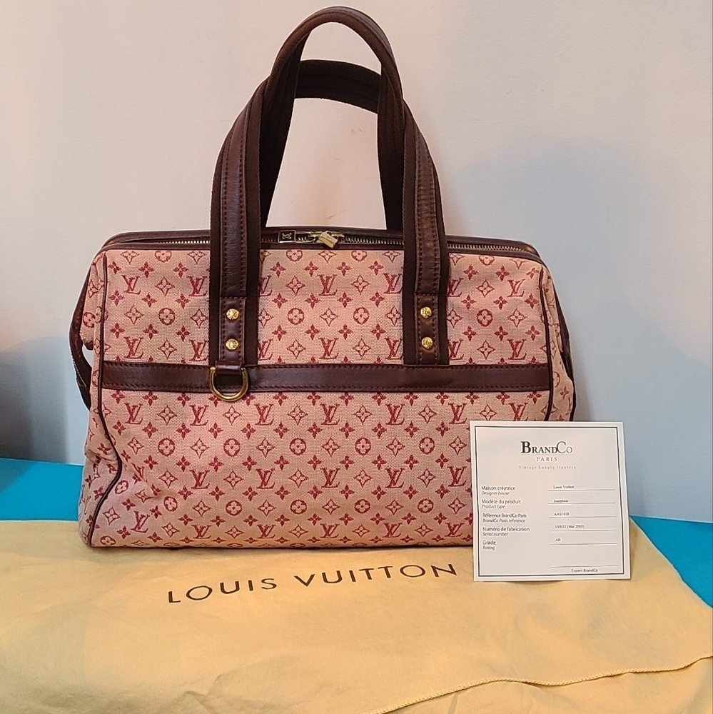 Louis Vuitton Cherry Canvas Josephine Handbag